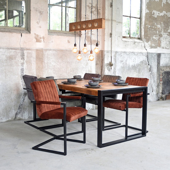 Label51 Eetkamerstoel Milo - Rust - Velours-Eetkamerstoelen-LABEL51