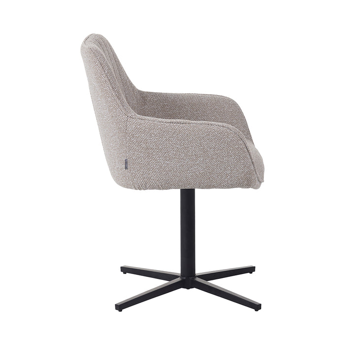 LABEL51 Eetkamerstoel Mira - Naturel - Royal Boucle - One size-Eetkamerstoelen-LABEL51