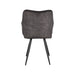 Label51 Eetkamerstoel Noud - Antraciet - Velours-Eetkamerstoelen-LABEL51