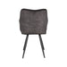 Label51 Eetkamerstoel Noud - Antraciet - Velours-Eetkamerstoelen-LABEL51