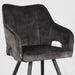 Label51 Eetkamerstoel Noud - Antraciet - Velours-Eetkamerstoelen-LABEL51