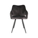Label51 Eetkamerstoel Noud - Antraciet - Velours-Eetkamerstoelen-LABEL51