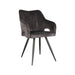 Label51 Eetkamerstoel Noud - Antraciet - Velours-Eetkamerstoelen-LABEL51