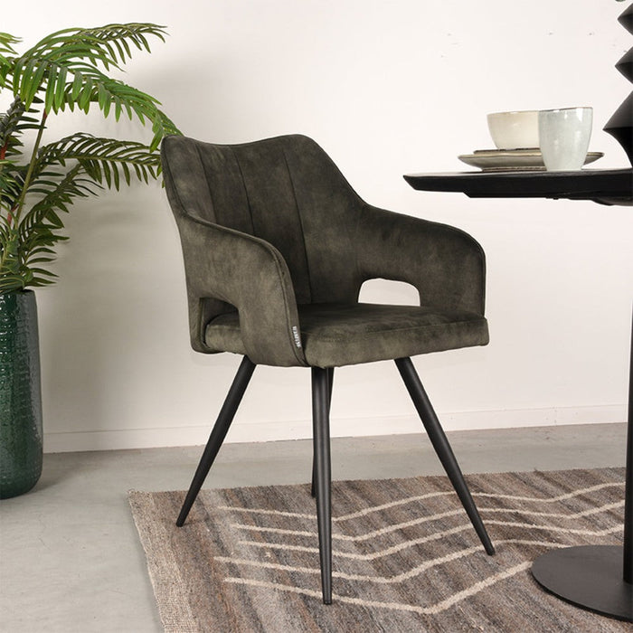 Label51 Eetkamerstoel Noud - Hunter - Velours-Eetkamerstoelen-LABEL51