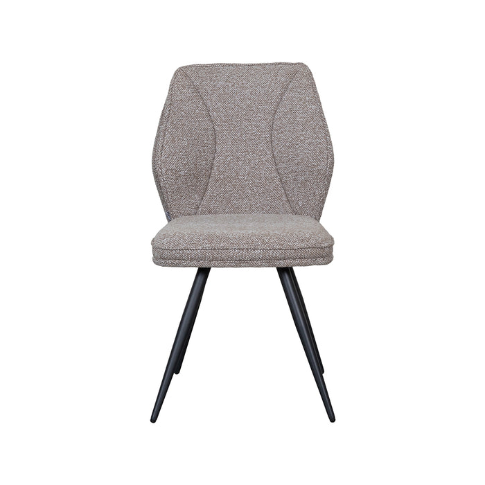 LABEL51 Eetkamerstoel Silvain Bouclé Mushroom met zwarte poten-Eetkamerstoelen-LABEL51