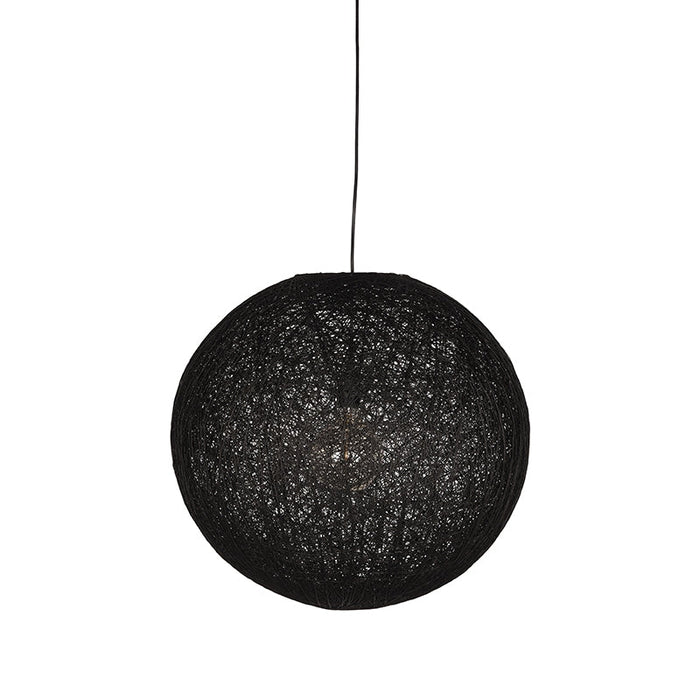 Label51 Hanglamp Twist - Zwart - Vlas - M-Hanglampen-LABEL51
