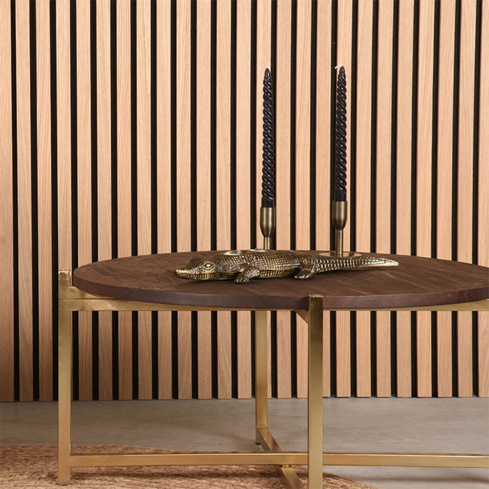 Label51 Krokodil - Antiek goud - Metaal-Woonkamerdecoratie-LABEL51