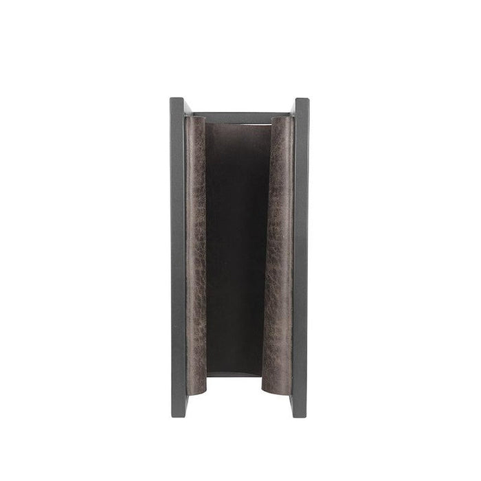 Label51 Magazinehouder - Antraciet - Leder-Woonkamerdecoratie-LABEL51