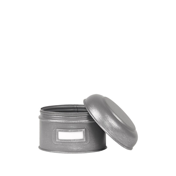 Label51 Opbergblik - Antiek grijs - Metaal - S - 13x13x10 cm-Opbergdozen en manden-LABEL51