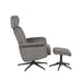 Label51 Relaxfauteuil Verdal + Ottomane 77x79x109 cm Cosmo Antraciet-Fauteuils-LABEL51