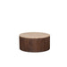 LABEL51 Salontafel Ribble - Espresso - Travertin - 50 cm - Rond-Salontafels-LABEL51