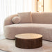 LABEL51 Salontafel Ribble - Espresso - Travertin - 70 cm - Rond-Salontafels-LABEL51