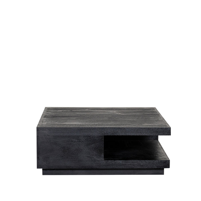 LABEL51 Salontafel Square - Zwart - Mangohout - 80 cm-Salontafels-LABEL51