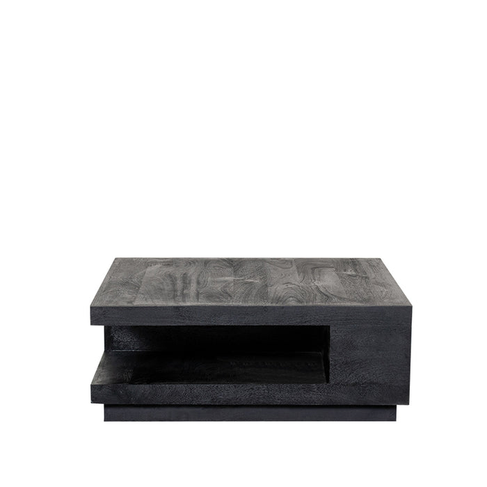 LABEL51 Salontafel Square - Zwart - Mangohout - 80 cm-Salontafels-LABEL51