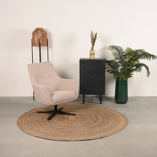 Ladekast Cotia Zwart Mangohout 50 cm 50x30x90 cm-Ladenkasten-LABEL51