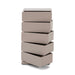 Ladekast JOEY 5 Staal Silky Taupe 37x26x72.5cm Spinder Design-Ladekasten-Spinder