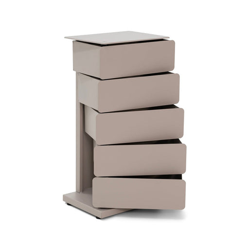 Ladekast JOEY 5 Staal Silky Taupe 37x26x72.5cm Spinder Design-Ladekasten-Spinder