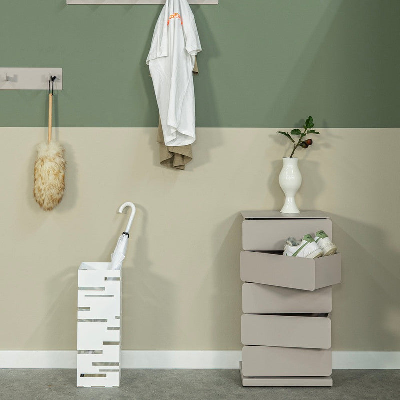 Ladekast JOEY 5 Staal Silky Taupe 37x26x72.5cm Spinder Design-Ladenkasten-Spinder