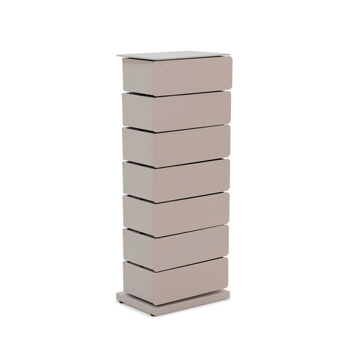 Ladekast JOEY 7 Staal Silky Taupe 37x26x99cm Spinder Design-Ladekasten-Spinder