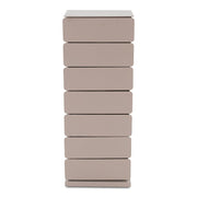 Ladekast JOEY 7 Staal Silky Taupe 37x26x99cm Spinder Design-Ladenkasten-Spinder