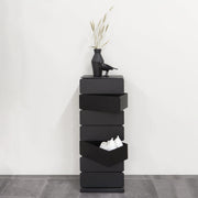 Ladekast JOEY 7 Staal Zwart 37x26x99cm Spinder Design-Ladenkasten-Spinder