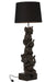 Lamp 3 Elephants Polyresin Brown-Tafellampen-J-Line