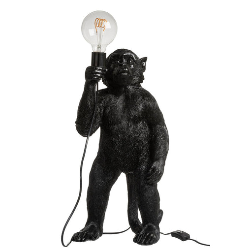 Lamp Ape Standing Polyresin Black-Tafellampen-J-Line