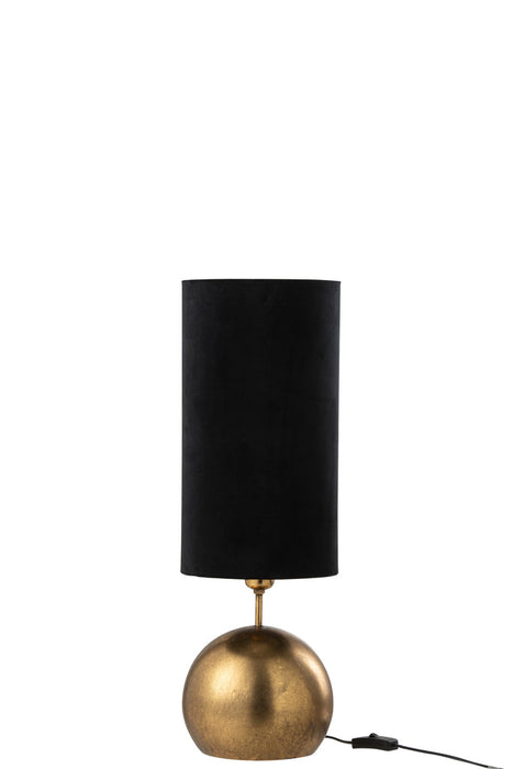 Lamp Ball Iron/Velvet Gold/Black-Tafellampen-J-Line