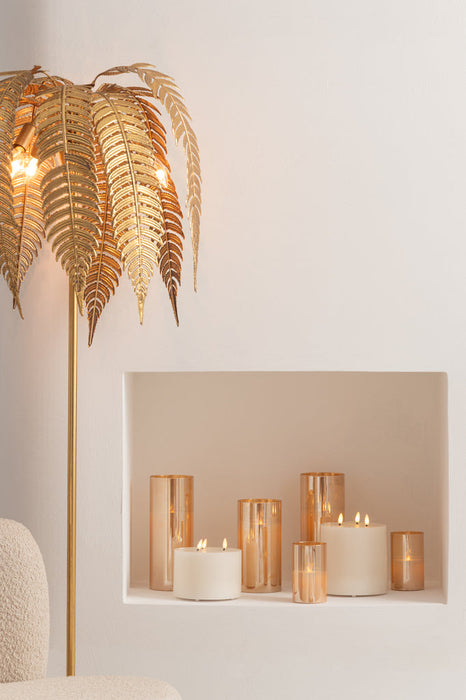 Lamp Bladeren metaal goud-Vloerlampen-J-Line