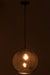 Lamp Bol glas spiegel zilver large-Hanglampen-J-Line