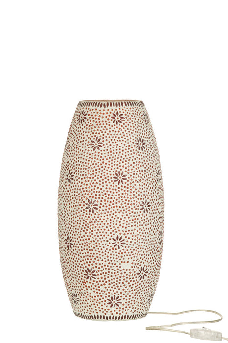 Lamp Bram glas rood large-Tafellampen-J-Line