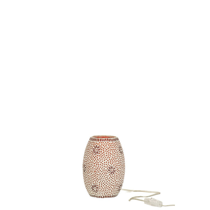 Lamp Bram glas rood small-Tafellampen-J-Line