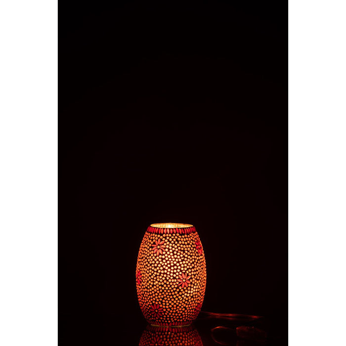 Lamp Bram glas rood small-Tafellampen-J-Line