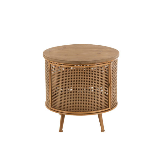 Lamp Bruin Fir hout Rond 59 cm-Lichtbronnen-J-Line