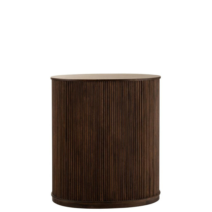 Lamp Bruin Mangohout hout 57 cm-Tafellampen-J-Line