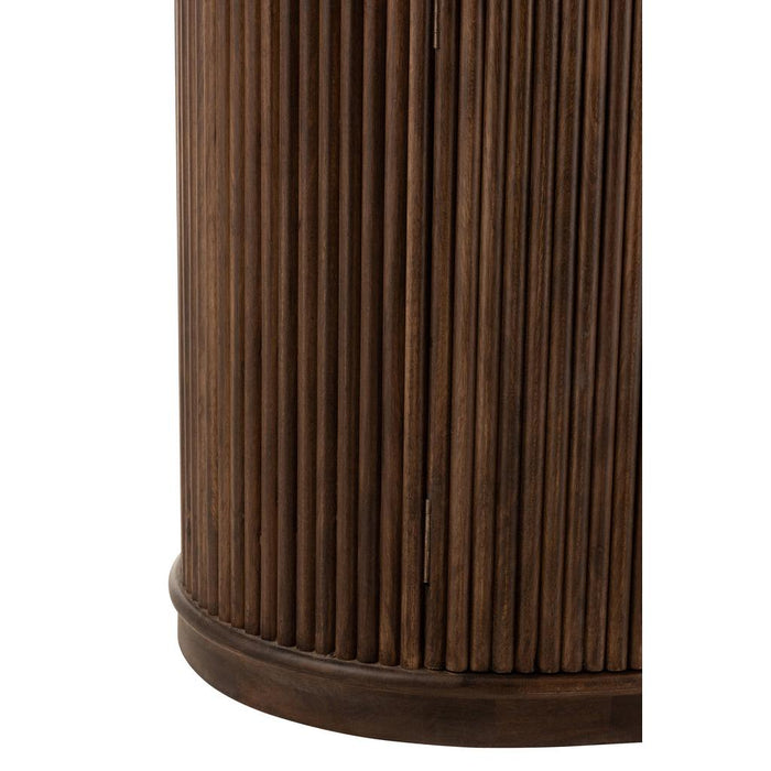 Lamp Bruin Mangohout hout 57 cm-Tafellampen-J-Line
