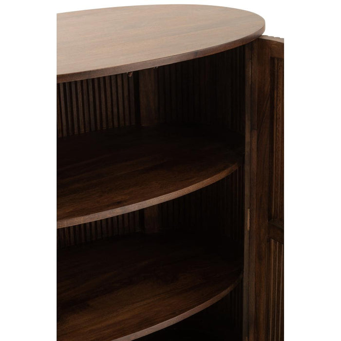 Lamp Bruin Mangohout hout 57 cm-Tafellampen-J-Line