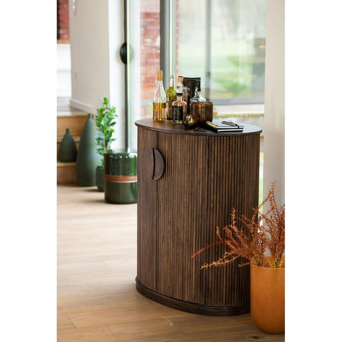 Lamp Bruin Mangohout hout 57 cm-Tafellampen-J-Line