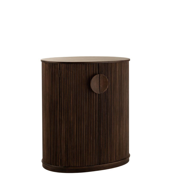 Lamp Bruin Mangohout hout 57 cm-Tafellampen-J-Line