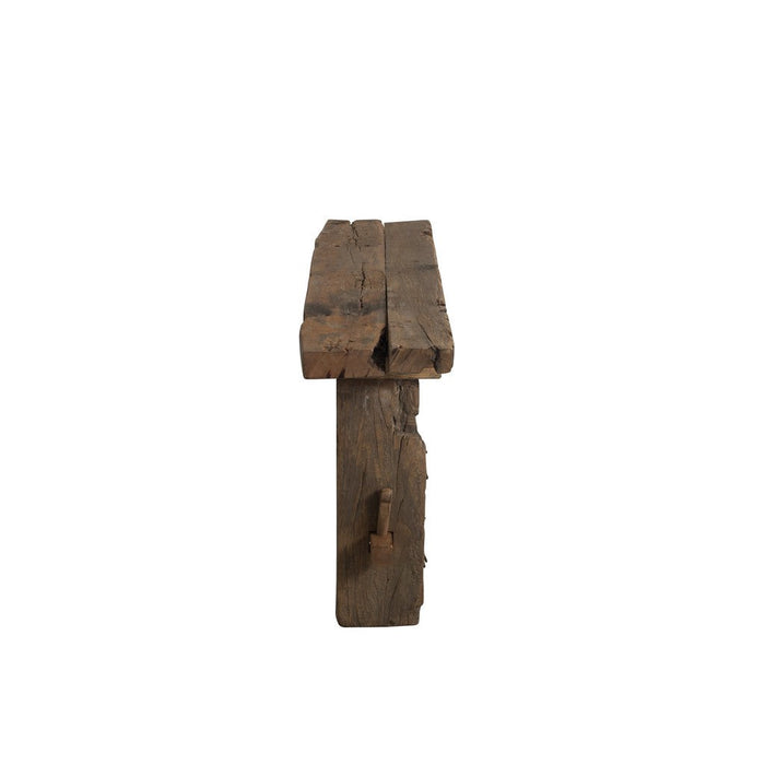 Lamp Bruin Recycled hout 35 cm-Tafellampen-J-Line