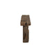 Lamp Bruin Recycled hout 35 cm-Tafellampen-J-Line