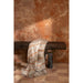Lamp Bruin Recycled hout 38 cm-Tafellampen-J-Line