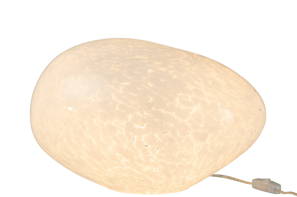 Lamp Dany Spots Oval Glass White-Tafellampen-J-Line