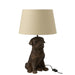 Lamp Dog Sitting Resin Brown-Tafellampen-J-Line