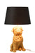 Lamp Dog Sitting Resin Gold-Tafellampen-J-Line