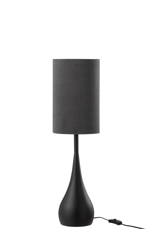 Lamp Drop Iron/Velvet Black/Grey Small-Tafellampen-J-Line