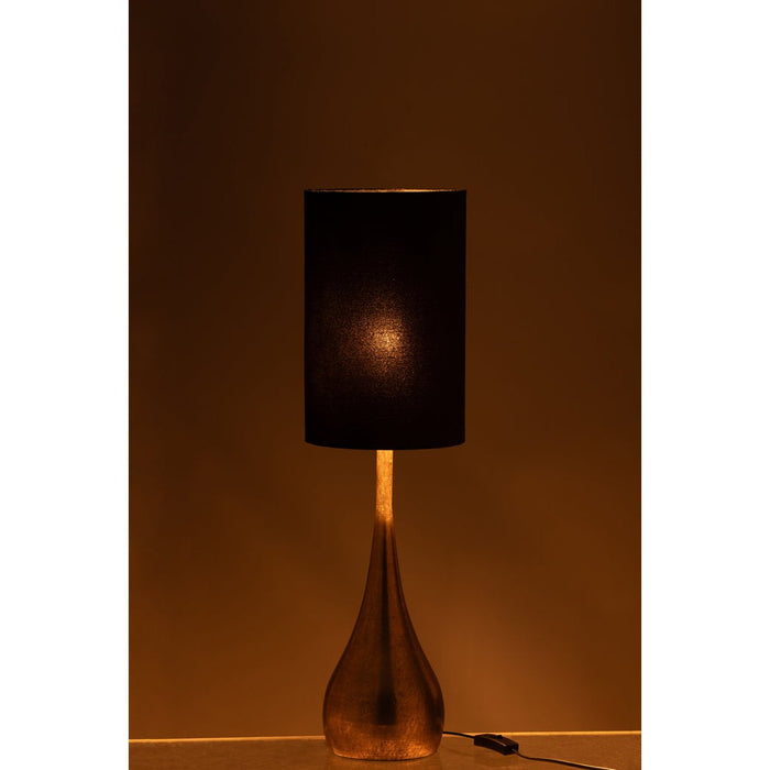 Lamp Drop Iron/Velvet Gold/Black Small-Tafellampen-J-Line