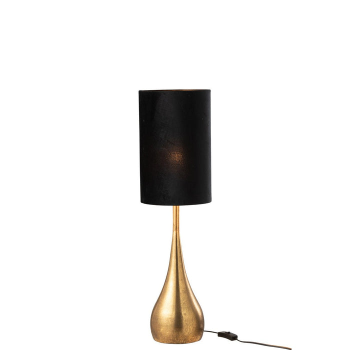 Lamp Drop Iron/Velvet Gold/Black Small-Tafellampen-J-Line