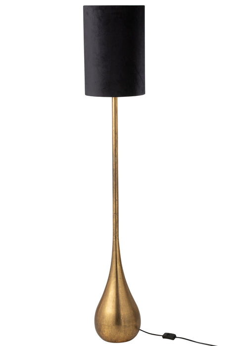 Lamp Druppel ijzer/fluweel goud/zwart large-Tafellampen-J-Line