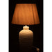 Lamp Esmee Cem/Tex White/Beige-Tafellampen-J-Line